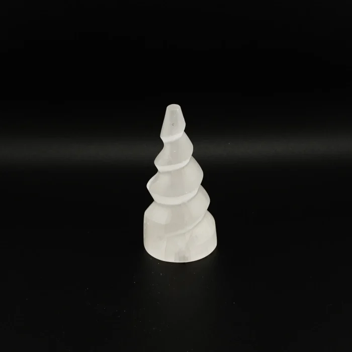 Selenite Unicorn Tower 4 Inch