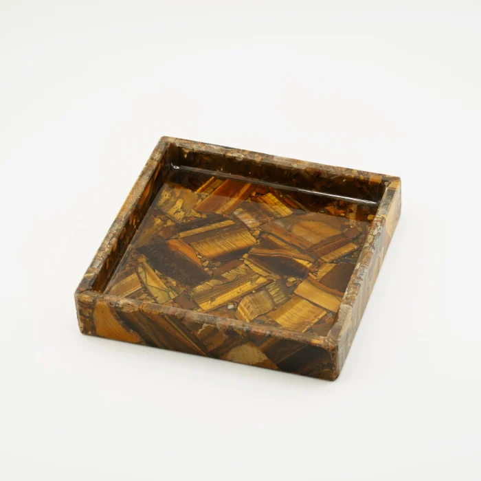 Tiger Eye Tray Size - 5 Inch X 5 Inch