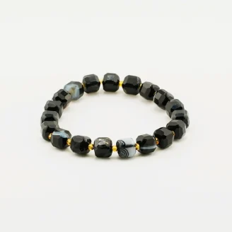 Black Sulaimani Cube Bracelet