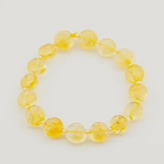 Citrine Diamond Cut Faceted Bracelet