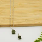 Moldavite Silver Pendant Type 3.