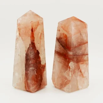 Red Fire Quartz Tower Weight - 340 Grams To 380 Grams