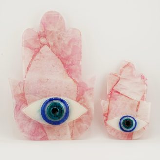 Rose Quartz Hamsa