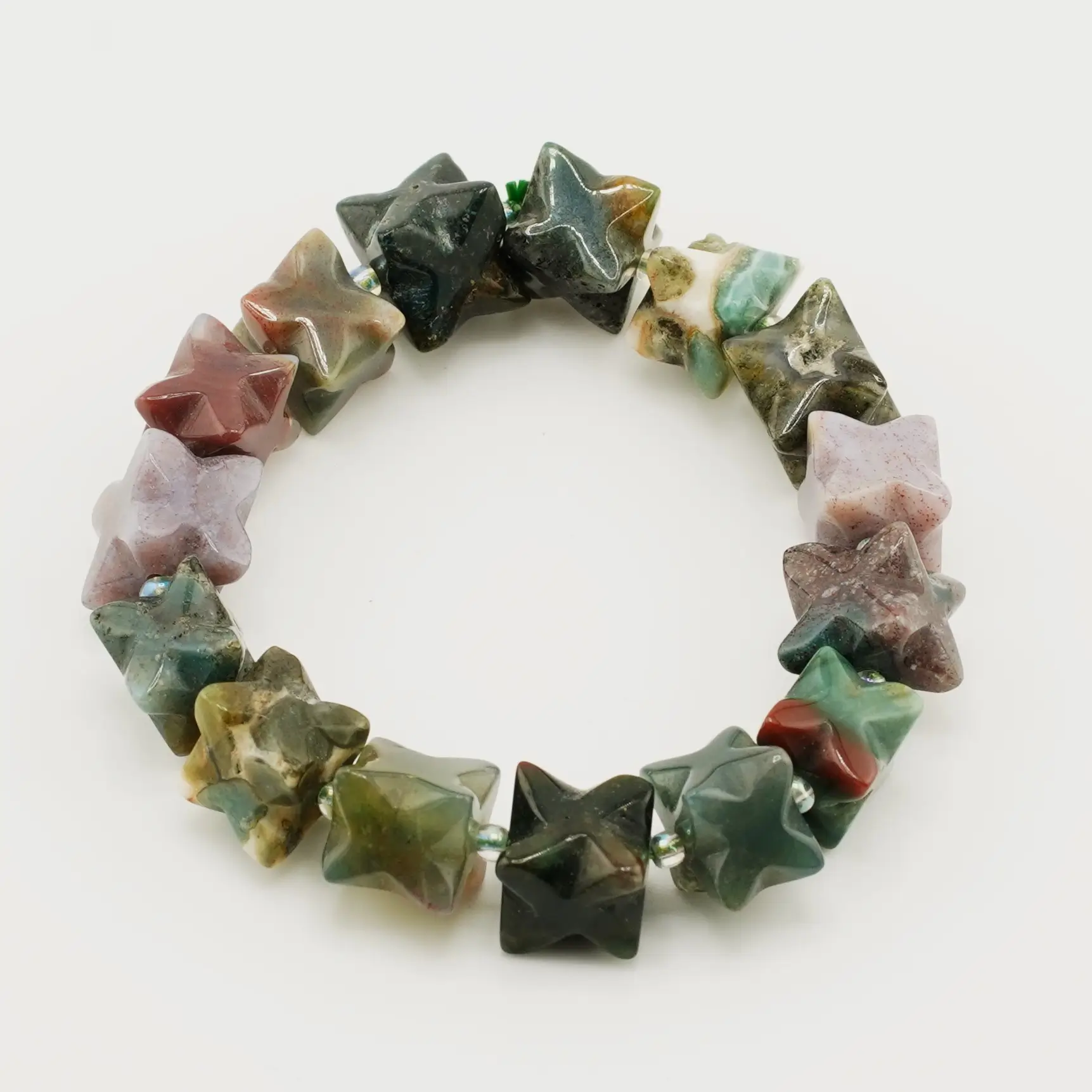 Blood Stone Merkaba Bracelet