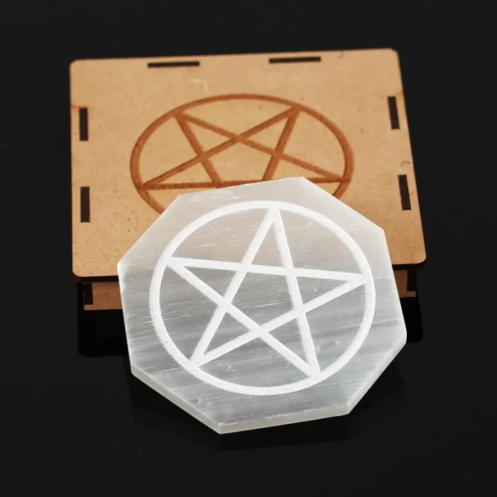 Selenite Charging Plate Pentagon