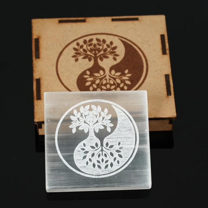 Selenite Charging Plate Tree Of Life