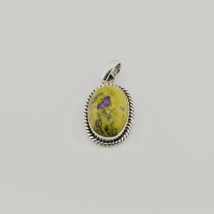 Stichtite Silver Pendant