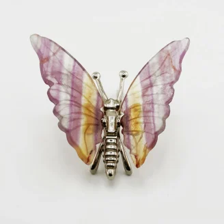 Multi Flourite Butterfly Size 3.5 Inches (B2)