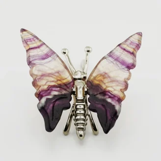 Multi Flourite Butterfly Size 3.5 Inches (B3)