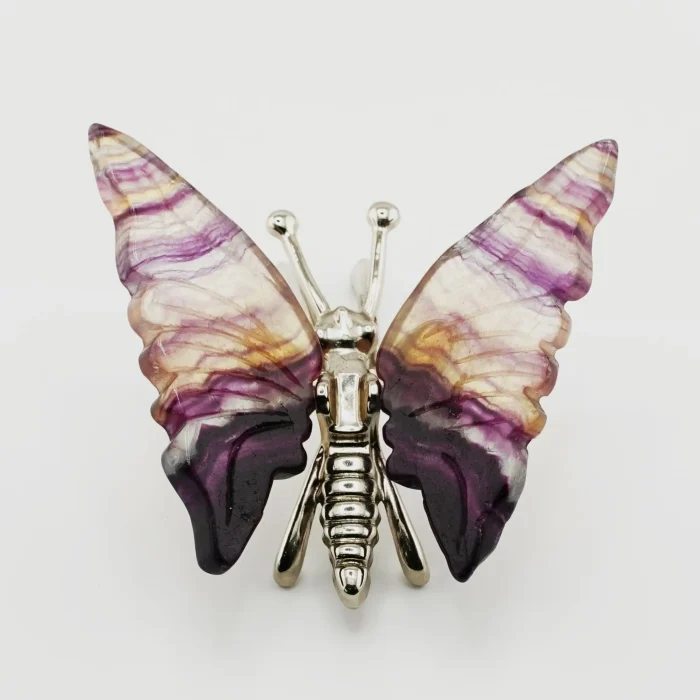 Multi Flourite Butterfly Size 3.5 Inches (B3)