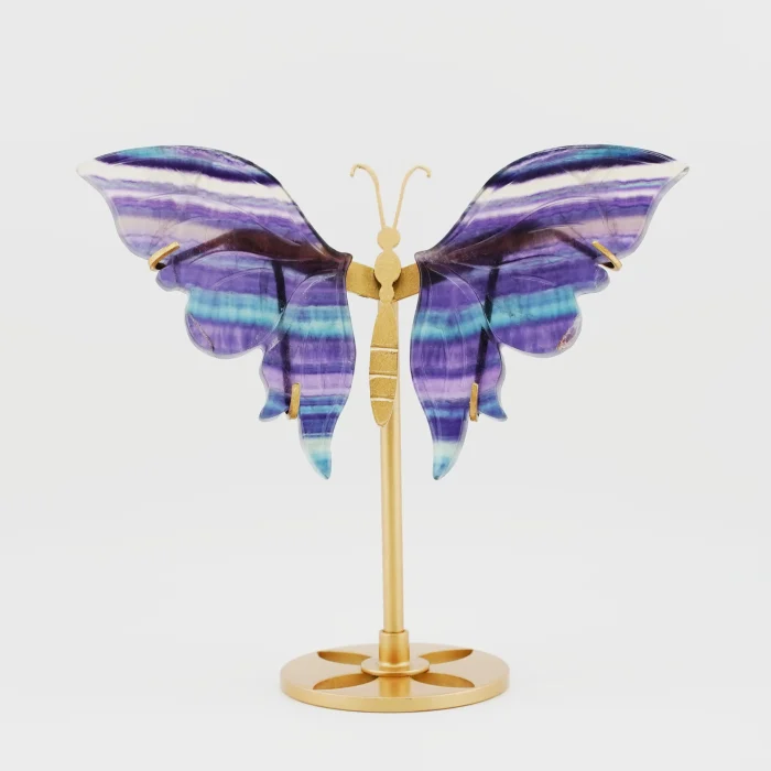 Multi Flourite Butterfly Size 3.5 Inches(A1)