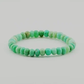 Chrysoprase Button Shape Bracelet