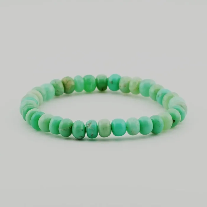 Chrysoprase Button Shape Bracelet Chrysoprase Button Shape Bracelet