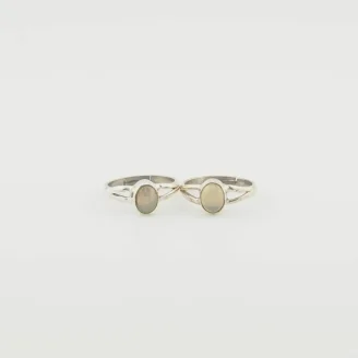 Ethiopian Opal Silver Ring