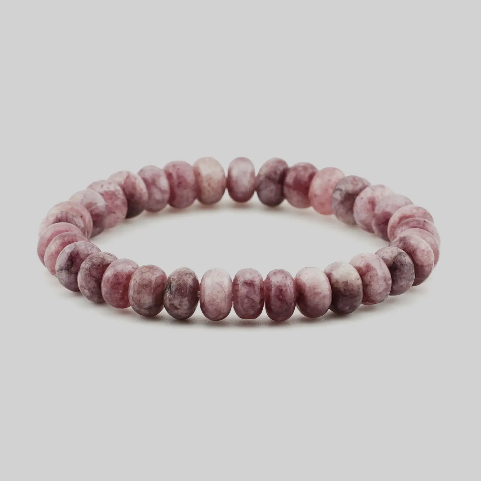 Lepidolite Button Shape Bracelet