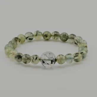 Prehnite Herkimer Bracelet