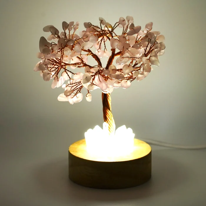 Rose Quartz Clear Quartz Lamp Size 4 Inch Rose Quartz Clear Quartz Lamp Size 4 Inch