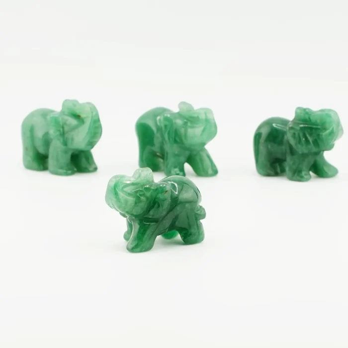 Green Aventurine Elephant Size 1.5 Inches Green Aventurine Elephant Size 1.5 Inches