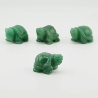 Green Aventurine Tortoise Size 1.5 Inches