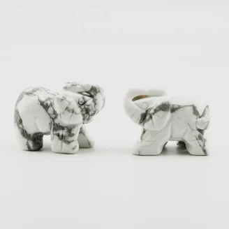 Howlite Elephant