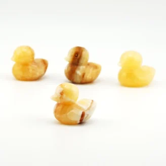 Yellow Calcite Duck Size 1.5 Inches