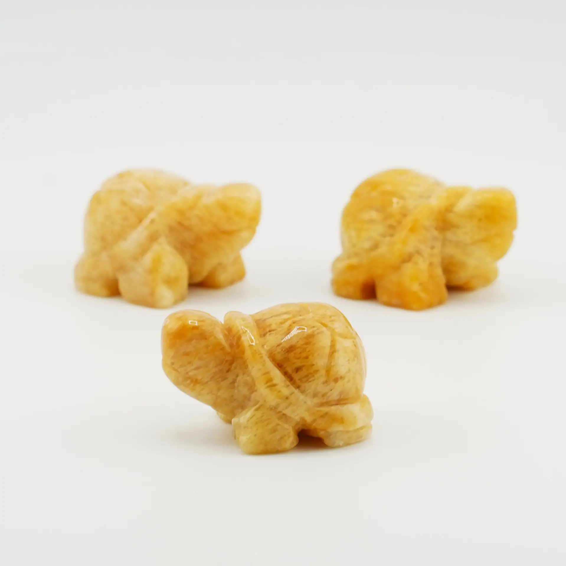 Yellow Jade Tortoise Size 1.5 Inches