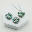 Abalone Shell Heart Shape Pendant Big