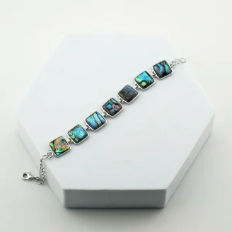 Abalone Shell Metal Bracelet
