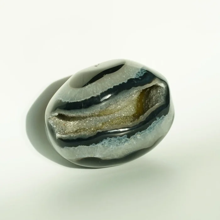 Black Sulemani Druzy Egg Weight 165 GM