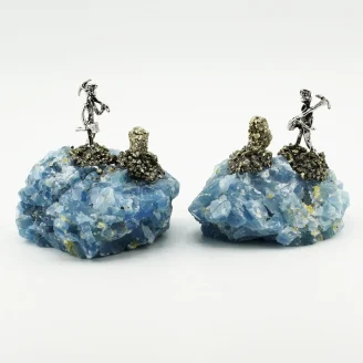 Blue Calcite Miner