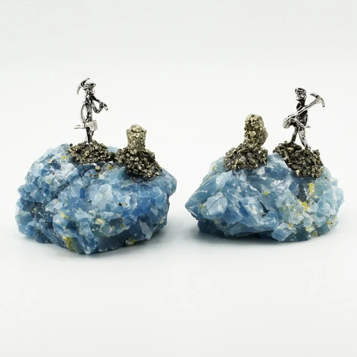 Blue Calcite Miner