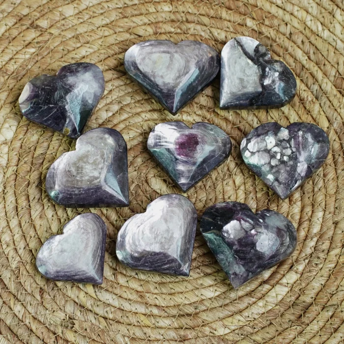 Lepidolite With Mica Heart__ Lepidolite With Mica Heart__