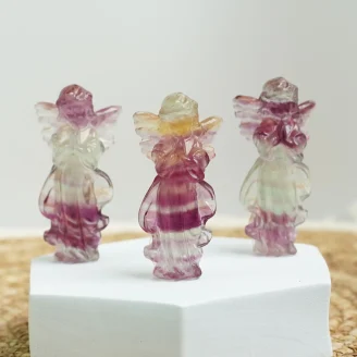Multi-Fluorite Guardian Angel Size 3 Inches