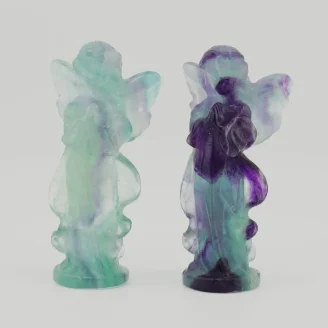 Multi Fluorite Guardian Angel Size 4 Inches