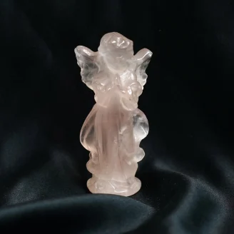 Rose Quartz Guardian Angel Size 4 Inches