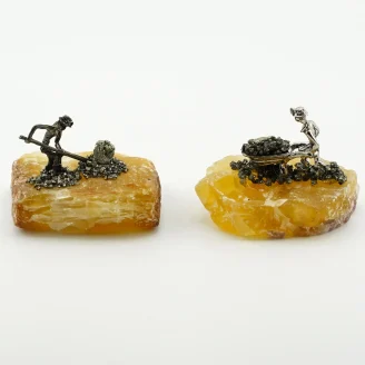 Yellow Fluorite Miner