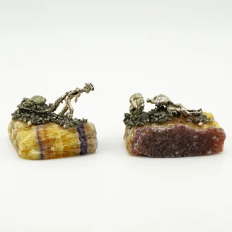 Yellow Purple Fluorite_ Miner