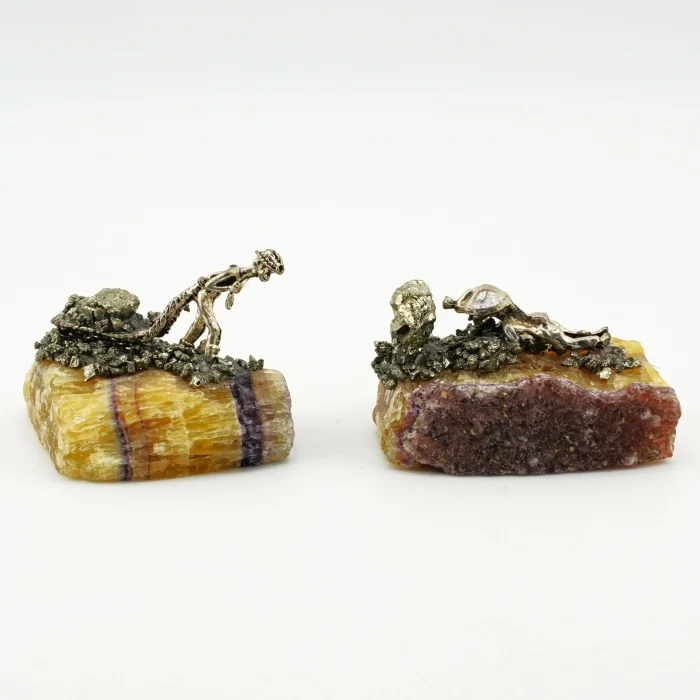 Yellow Purple Fluorite_ Miner