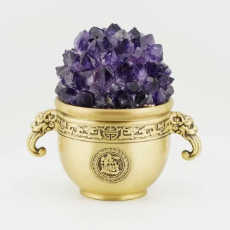 Amethyst Cluster Cup Size 5 Inches