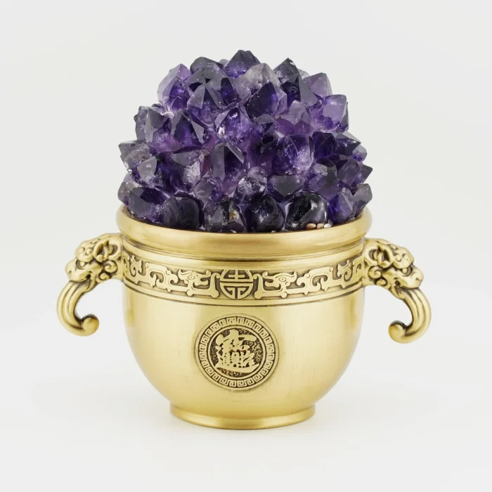 Amethyst Cluster Cup Size 5 Inches Amethyst Cluster Cup Size 5 Inches