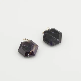 Amethyst Hexagonal Pendant