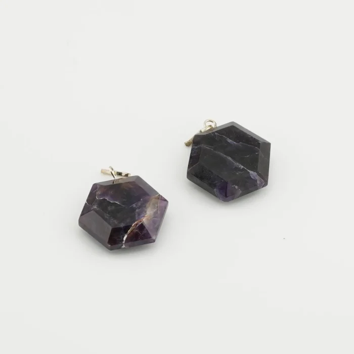 Amethyst Hexagonal Pendant