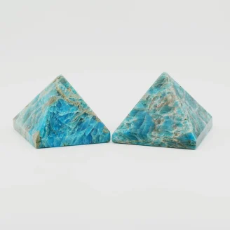 Blue Apatite Pyramid Weight 150GM to 180GM