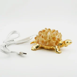 Citrine Tortoise Lamp