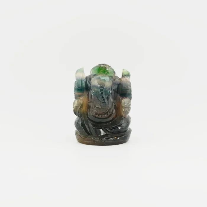 Multi Fluorite Ganesha Size 2.5 Inches